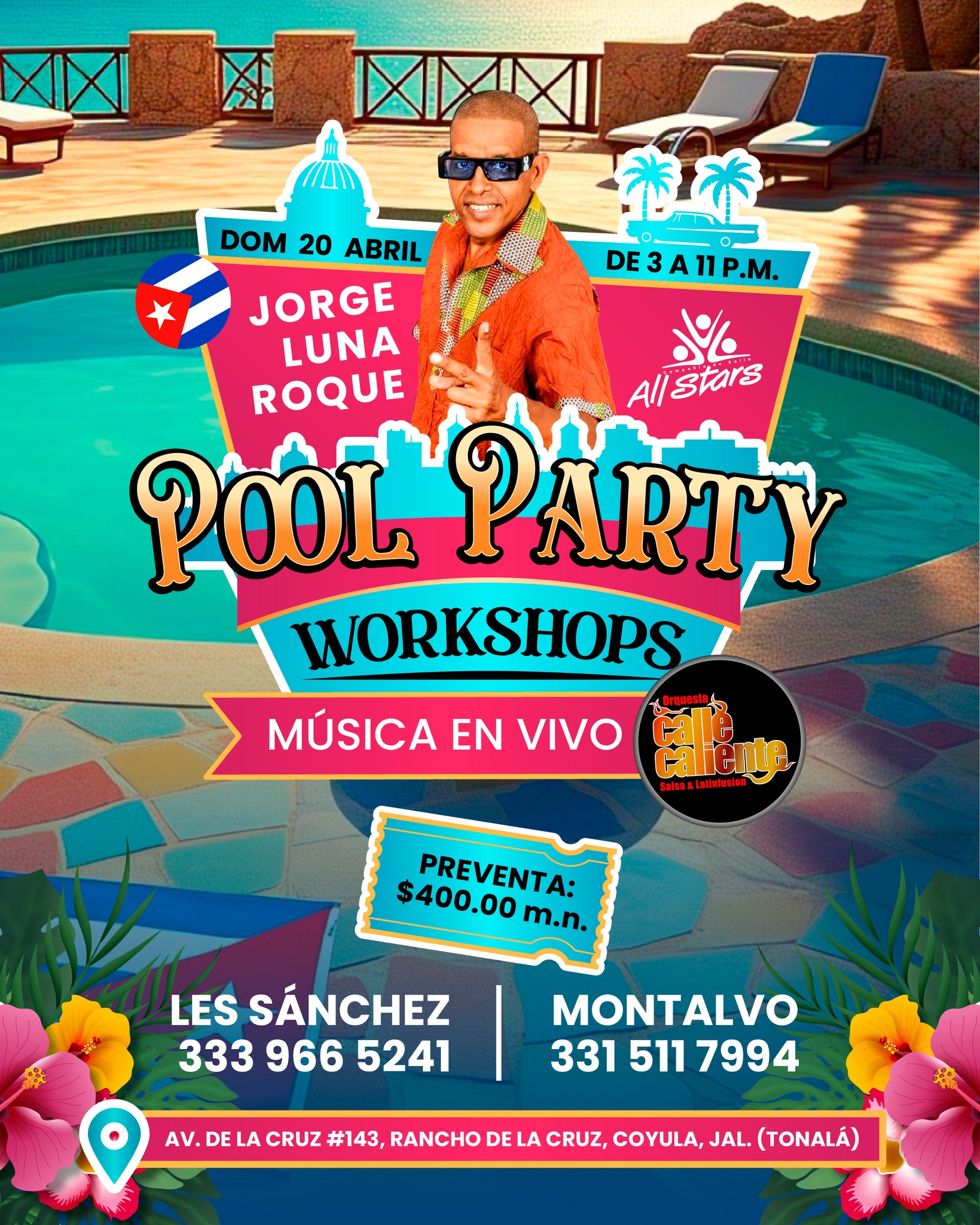 Pool Party, Timba, Rumba y Diversion!!