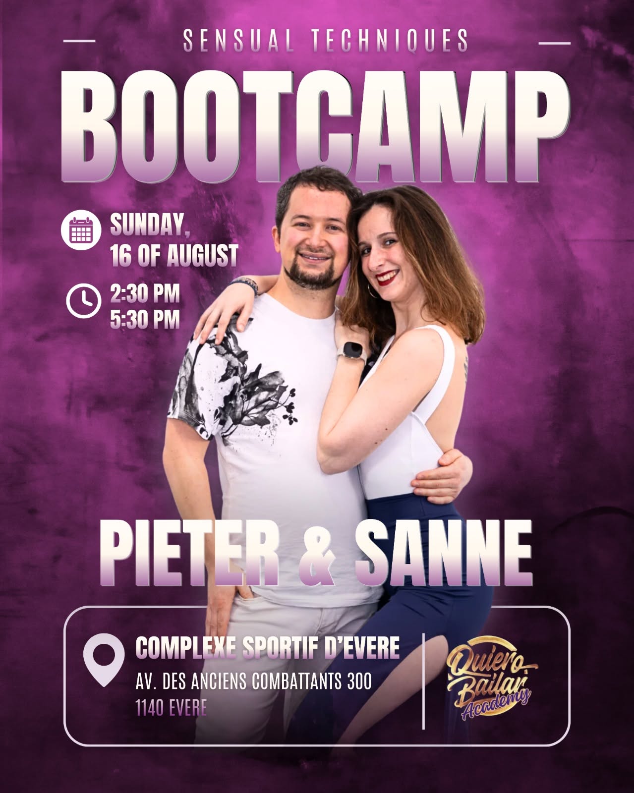 Sunday Bachata Sensual Moves with Pieter & Sanne By QuieroBailar
