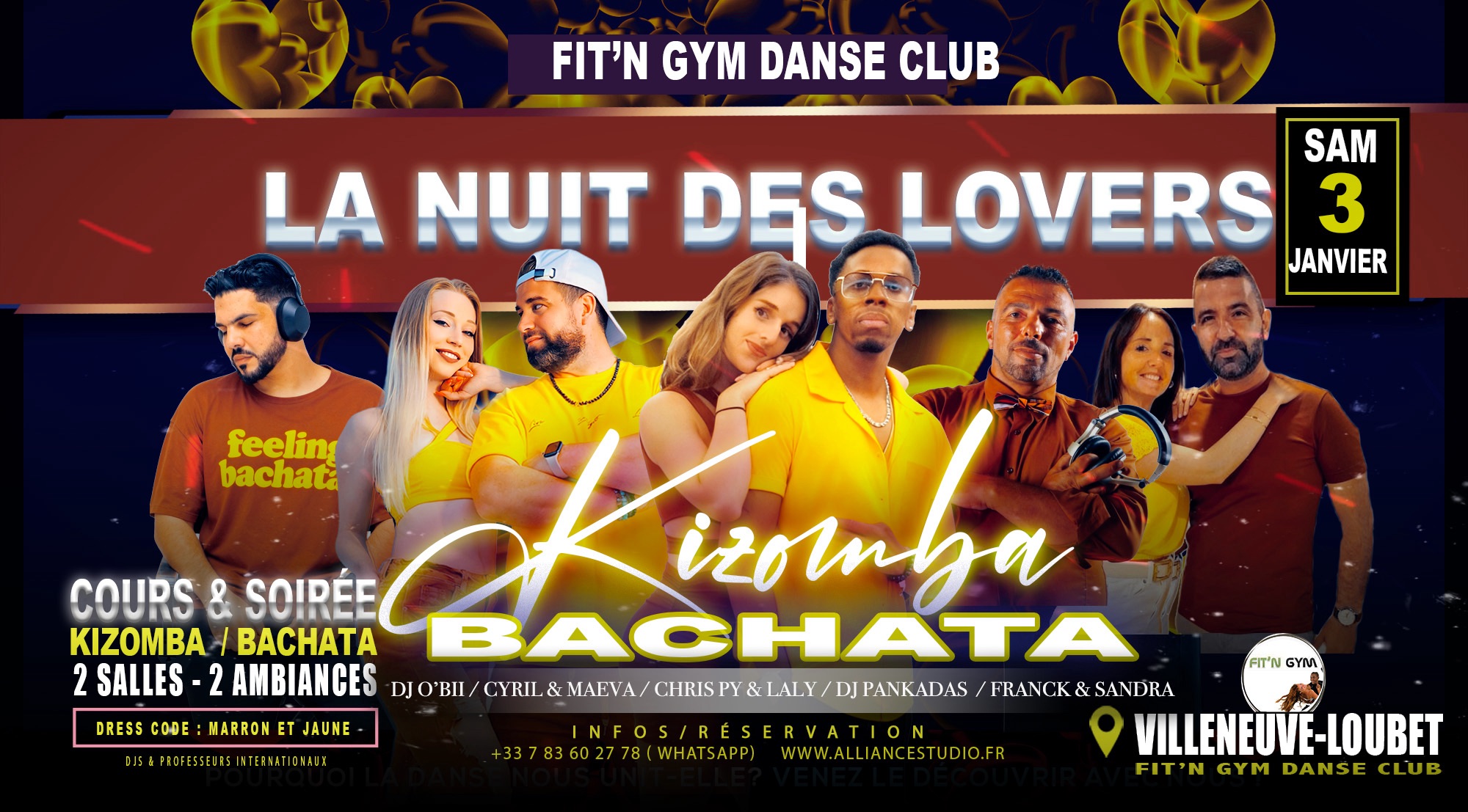 HAPPY NEW YEAR 🥳 Cours et soirée des lovers - Kizomba Bachata
