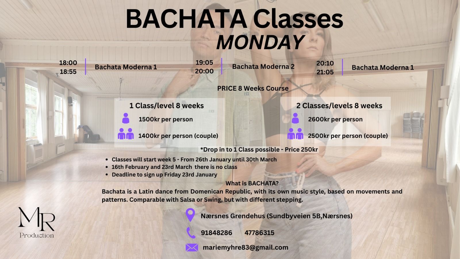 💃✨️ BACHATA in SLEMMESTAD✨️