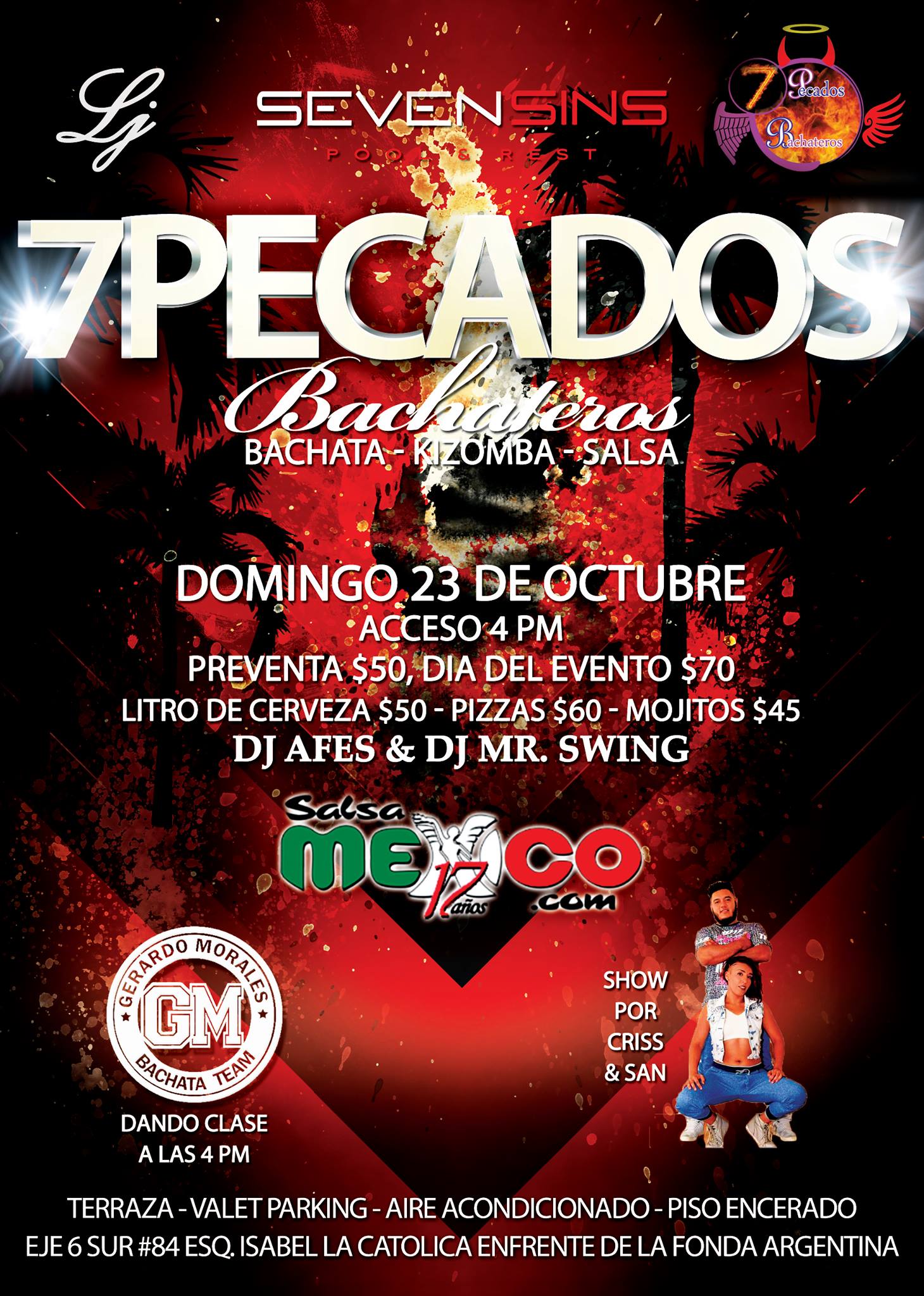 7 Pecados Bachateros- 23 de octubre