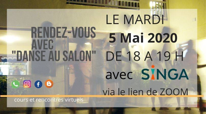 Danse au Salon" le mardi soir à 18.00 avec Singa