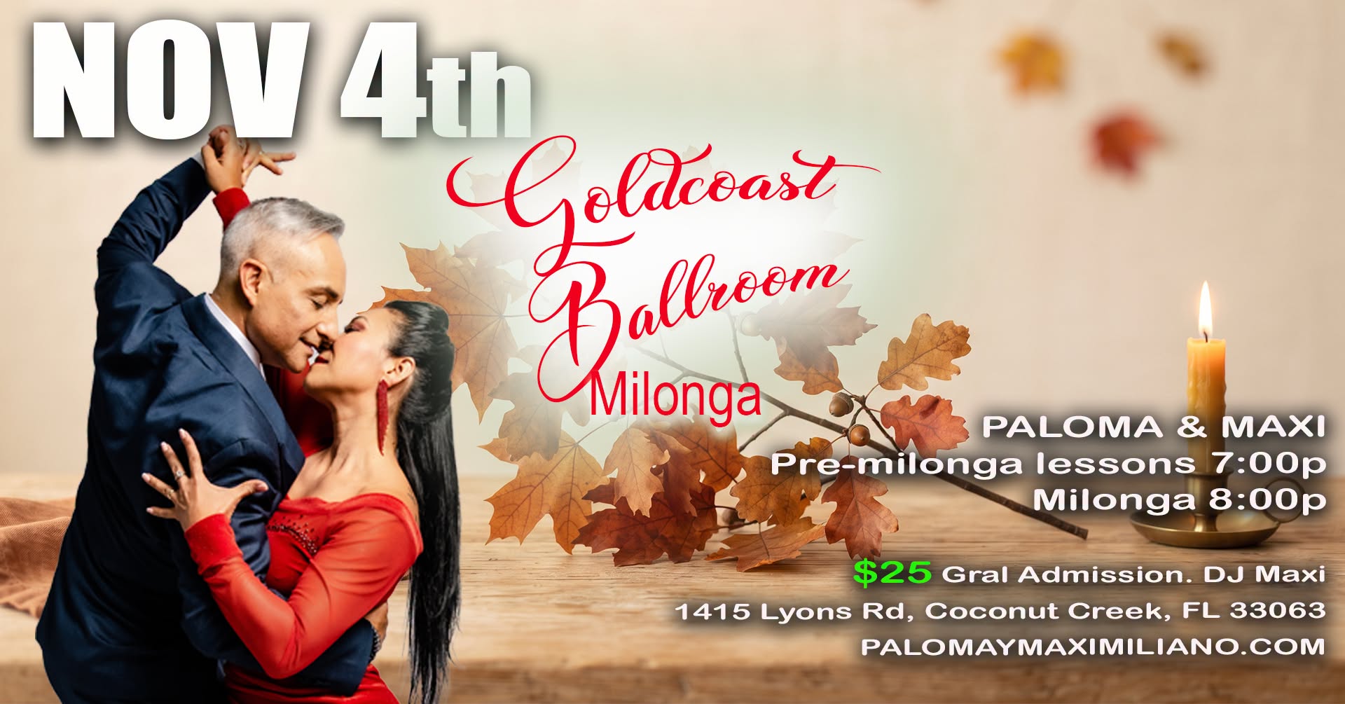 Goldcoast Ballroom Milonga by Paloma & Maximiliano