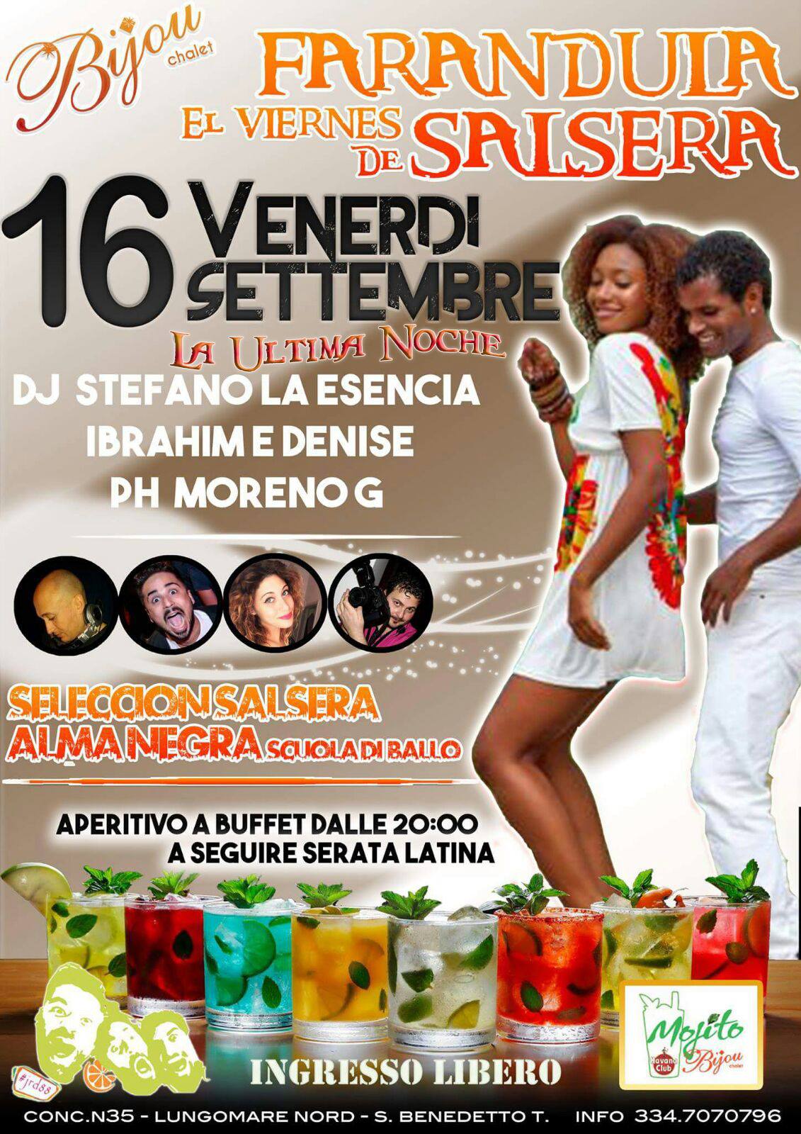 Venerdi 16 Settembre 2016 - La Ultima Noche - Farandula Salsera