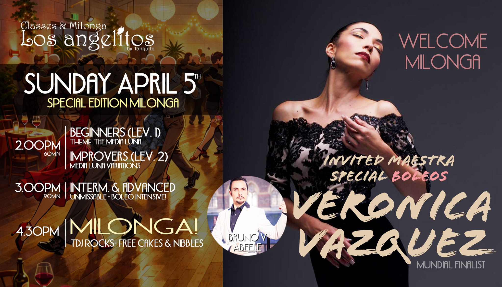 VERONICA VAZQUEZ in London - WELCOME MILONGA + BOLEOS edition at Los Angelitos