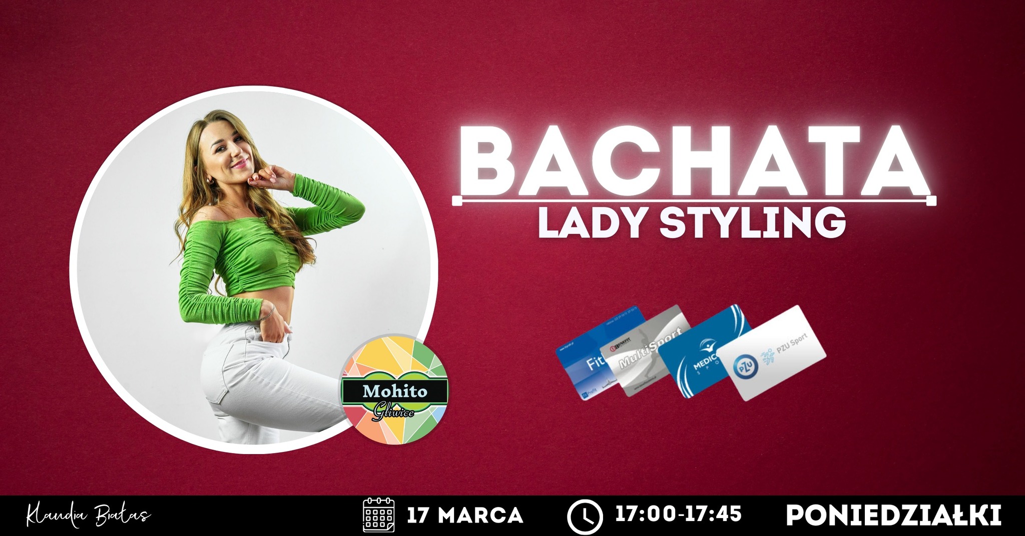 BACHATA LADY STYLING Z KLAUDIĄ BIAŁAS - ZAJĘCIA REGULARNE W MOHITO GLIWICE!