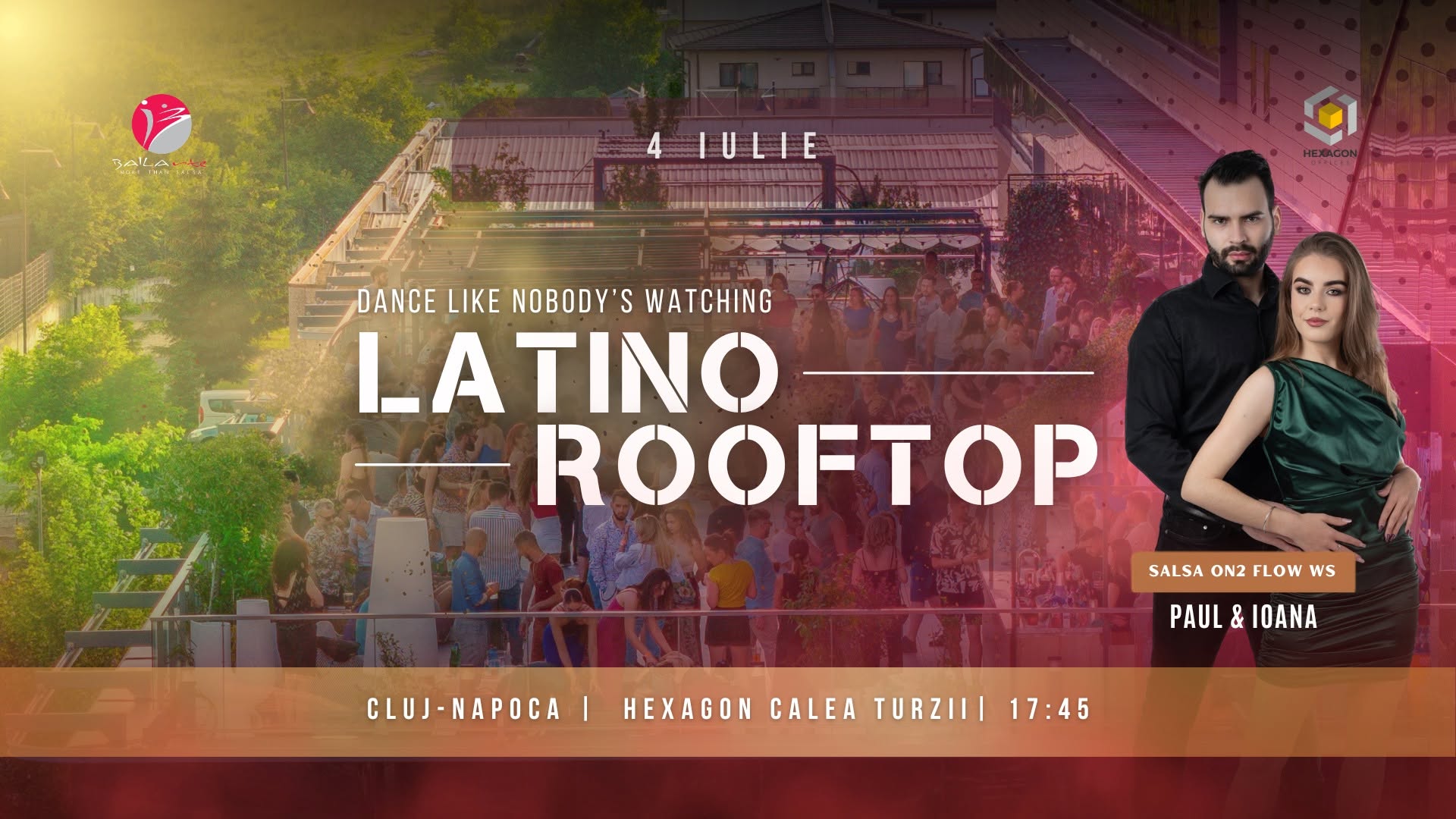 ROOFTOP LATINO PARTY by BAILArte 4 Iulie