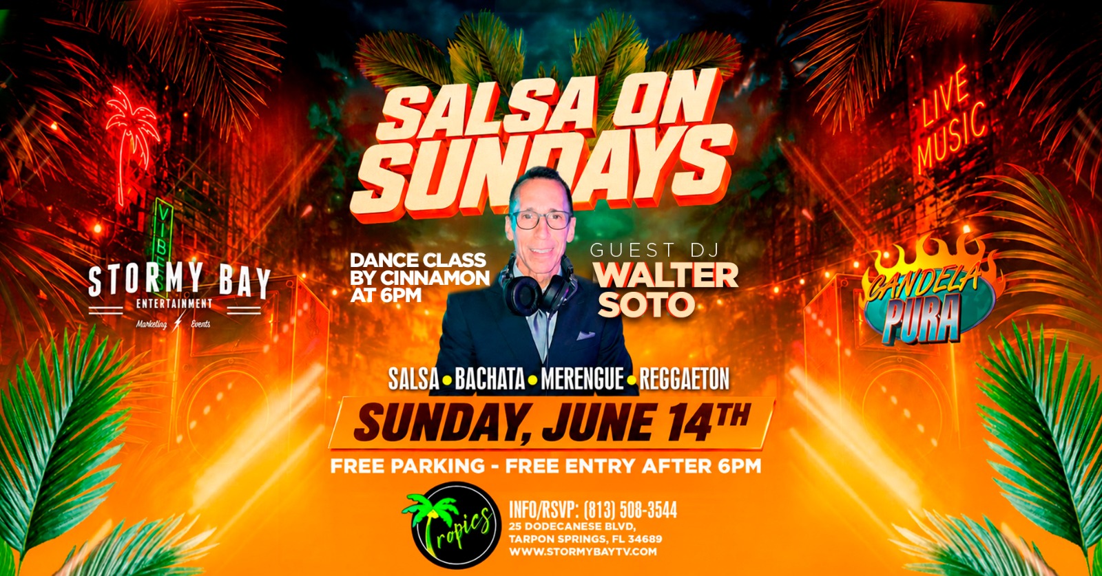 Salsa on Sundays at Tropics on the Sponge Docks