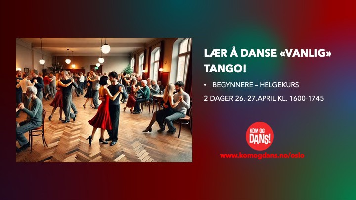 Kurs i "vanlig Tango" - Folketango