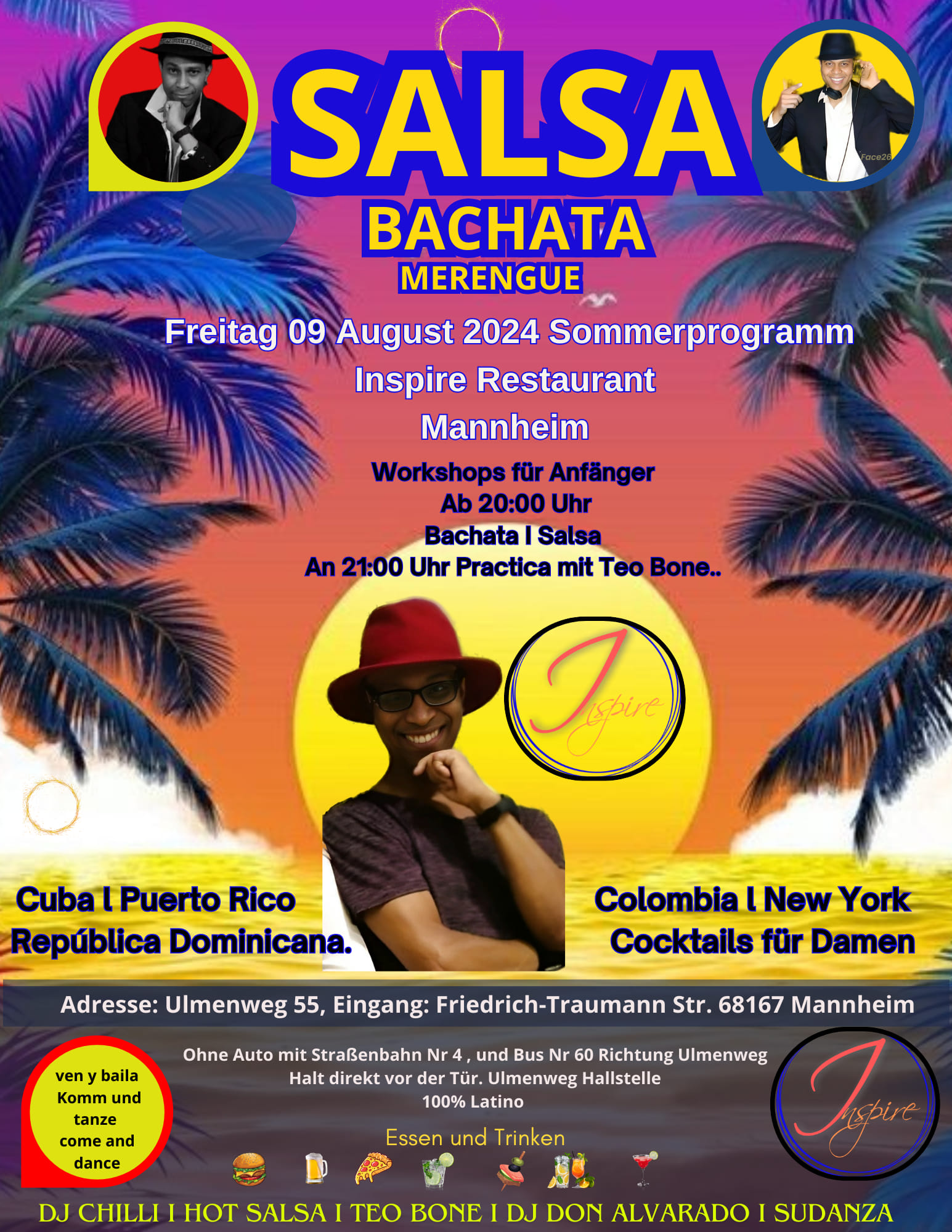 Salsa - Bachata für Anfänger und Practica