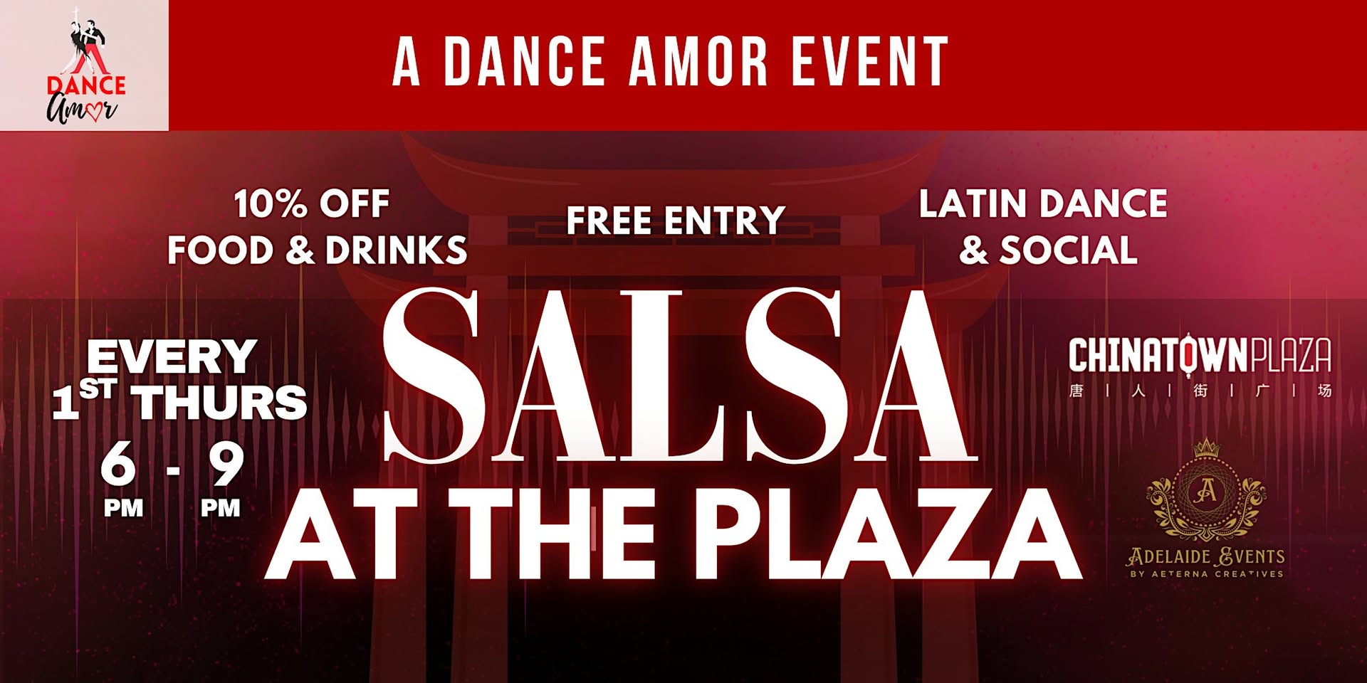 Salsa at the Plaza Adelaide Chinatown Latin Dance Fiesta