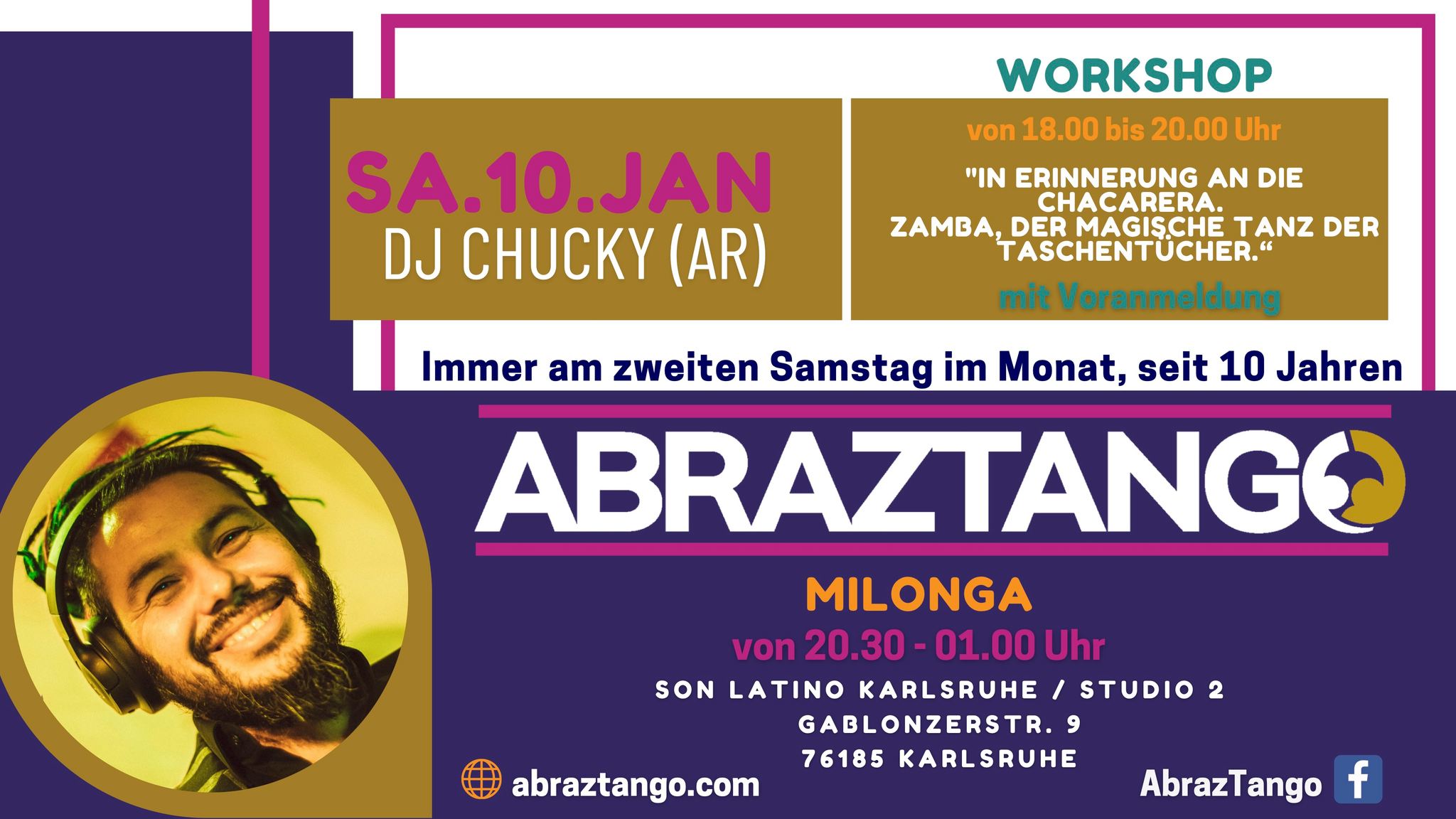 JANUAR AbrazTango WORKSHOP + MILONGA