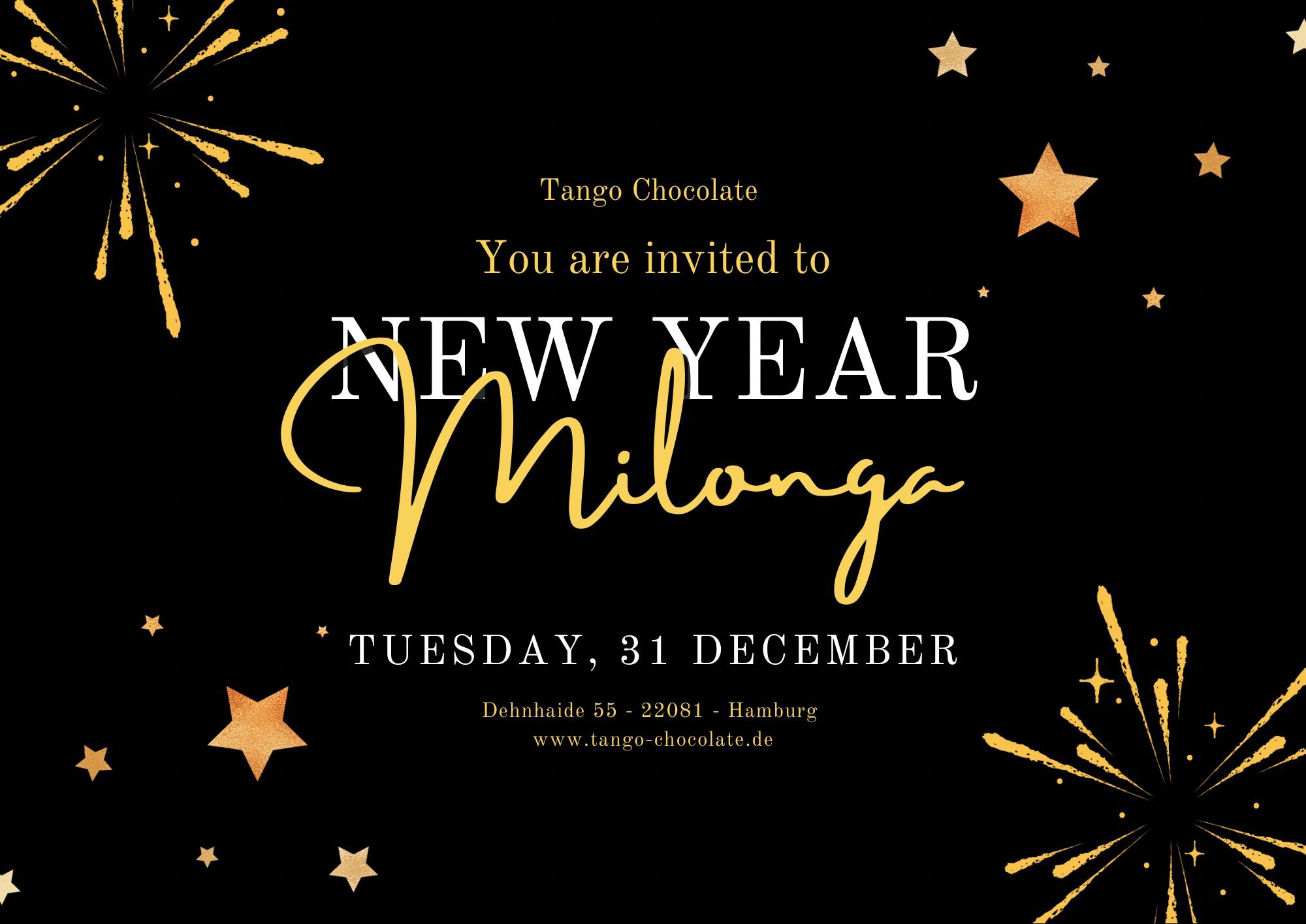 SILVESTER MILONGA IM TANGO CHOCOLATE SCHLOSS