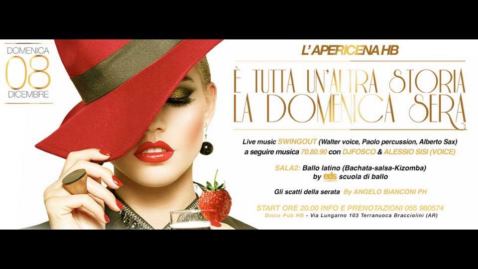 Dom. 08.12 Hb Discopub Apericena Live Music Dj Set