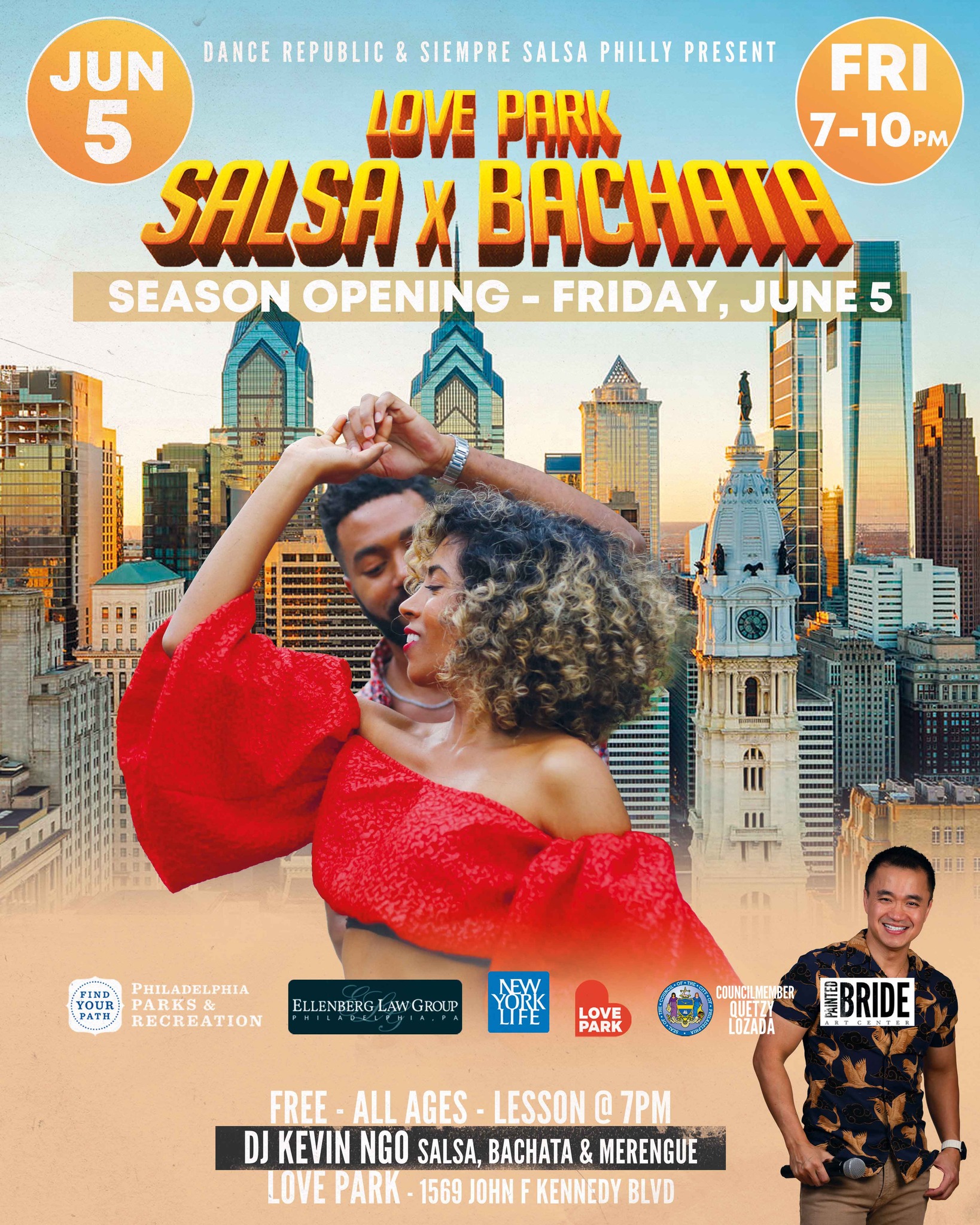Salsa x Bachata at LOVE Park - 2026 SEASON OPENING