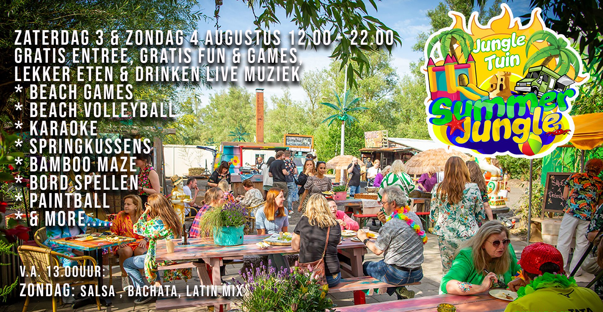 Summer Jungle op elke zaterdag & zondag in augustus