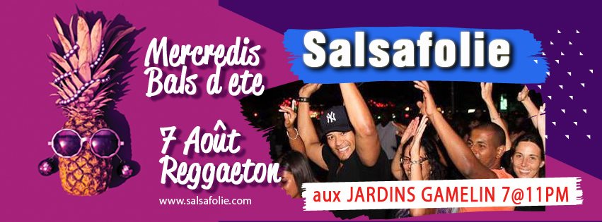 Mercredis Bals de l'été aux Jardins Gamelin Reggaeton