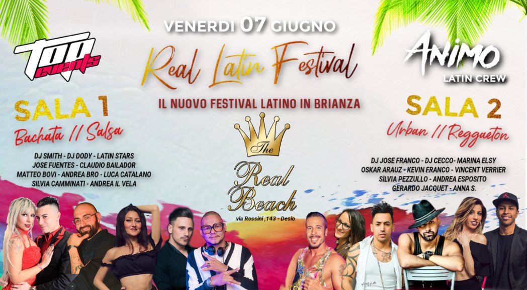 Real Latin Festival TOP Events + ANIMO inaugurazione