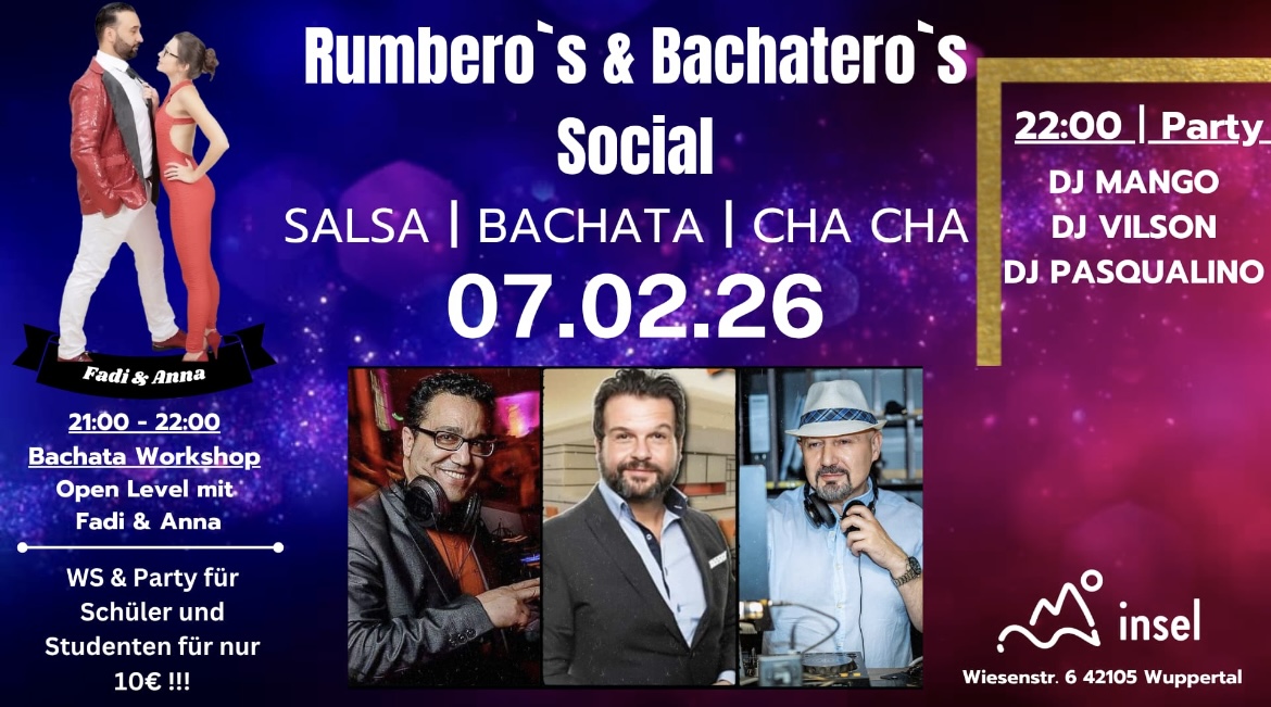 Rumbero's & Bachatero's Social Februar edition