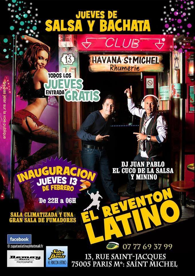 JUEVES DE SALSA Y BACHATA EL REVENTON LATINO