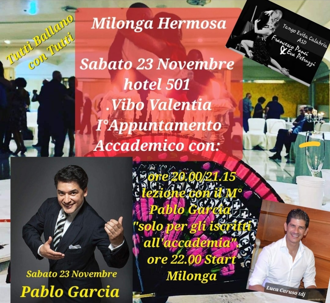 Milonga Hermosa ospita Pablo Garcia