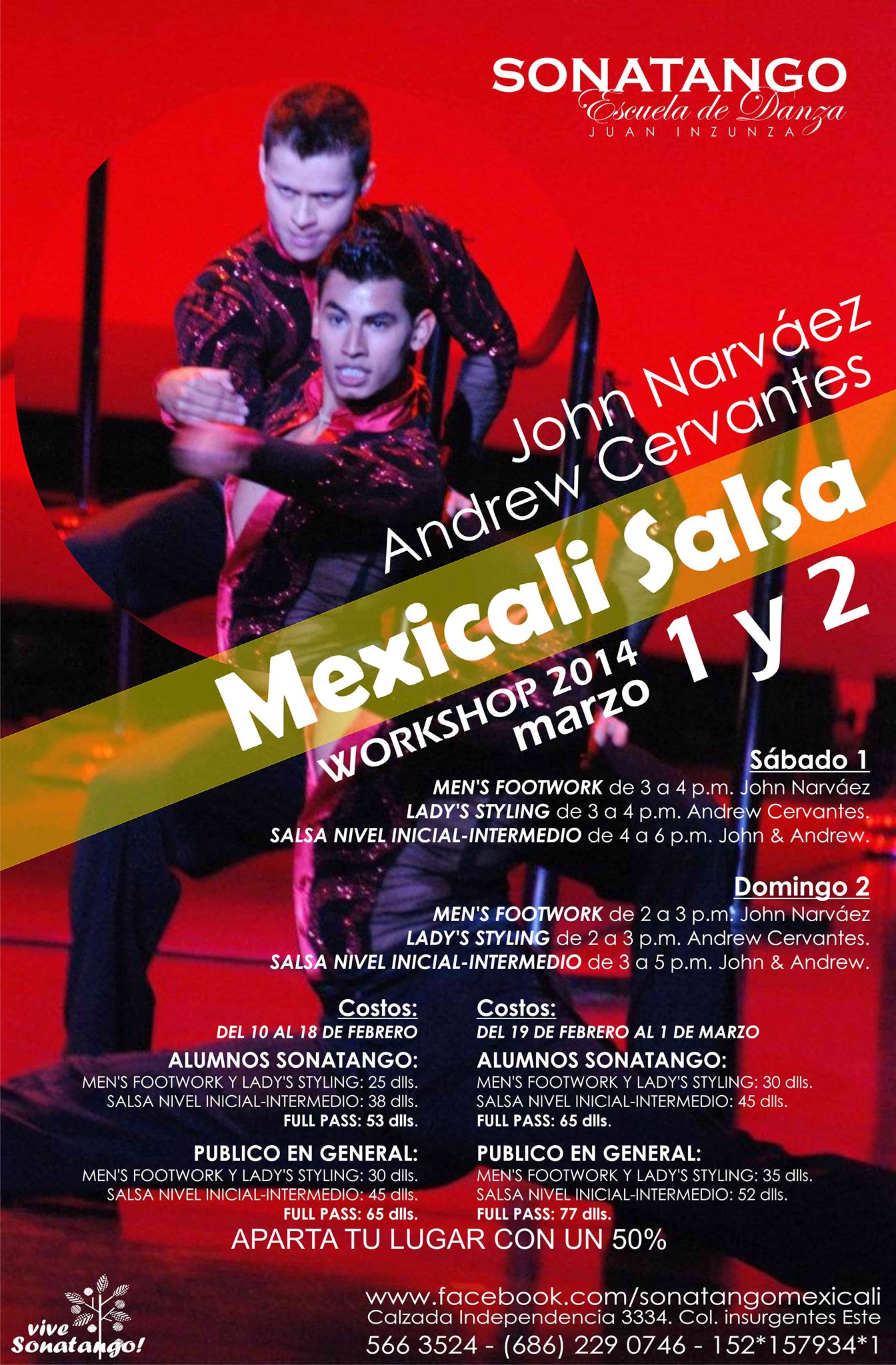 Sonatango presenta a JOHN NARVAEZ & ANDREW CERVANTES.
