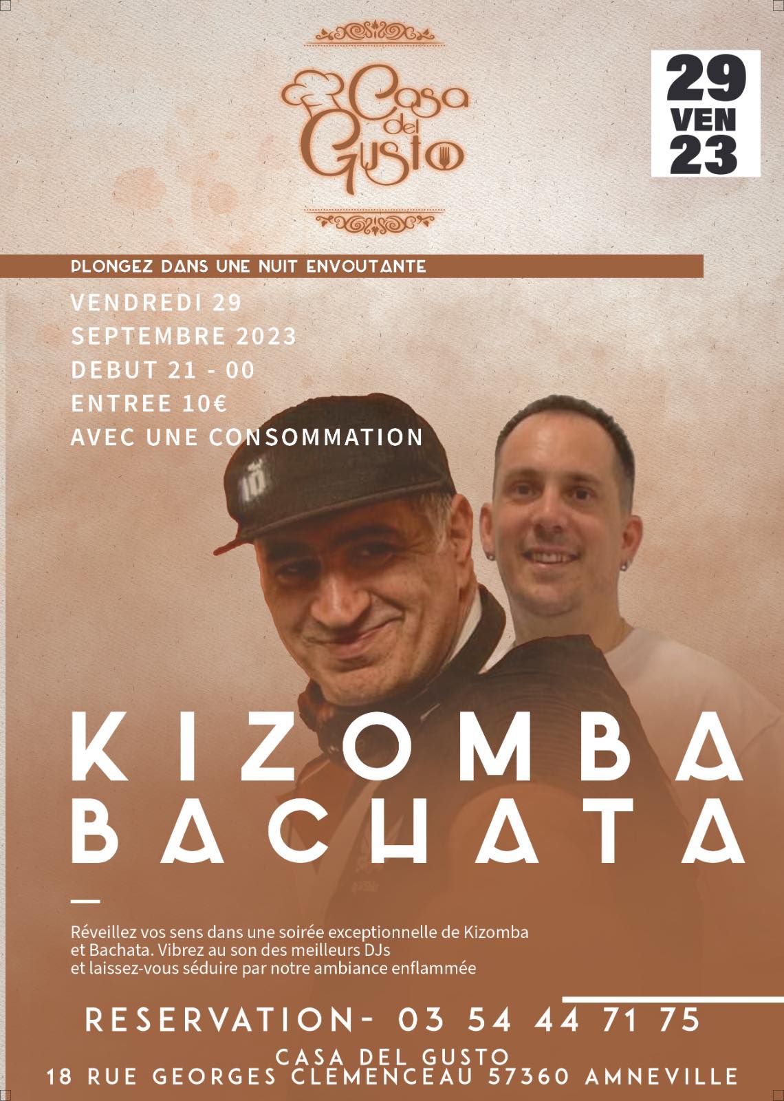 kizomba bachata : Casa Del Gusto Amnéville