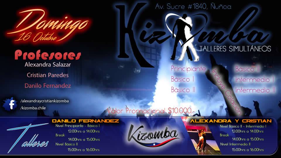 Taller Kizomba Niveles Paralelos Domingo 16 Oct