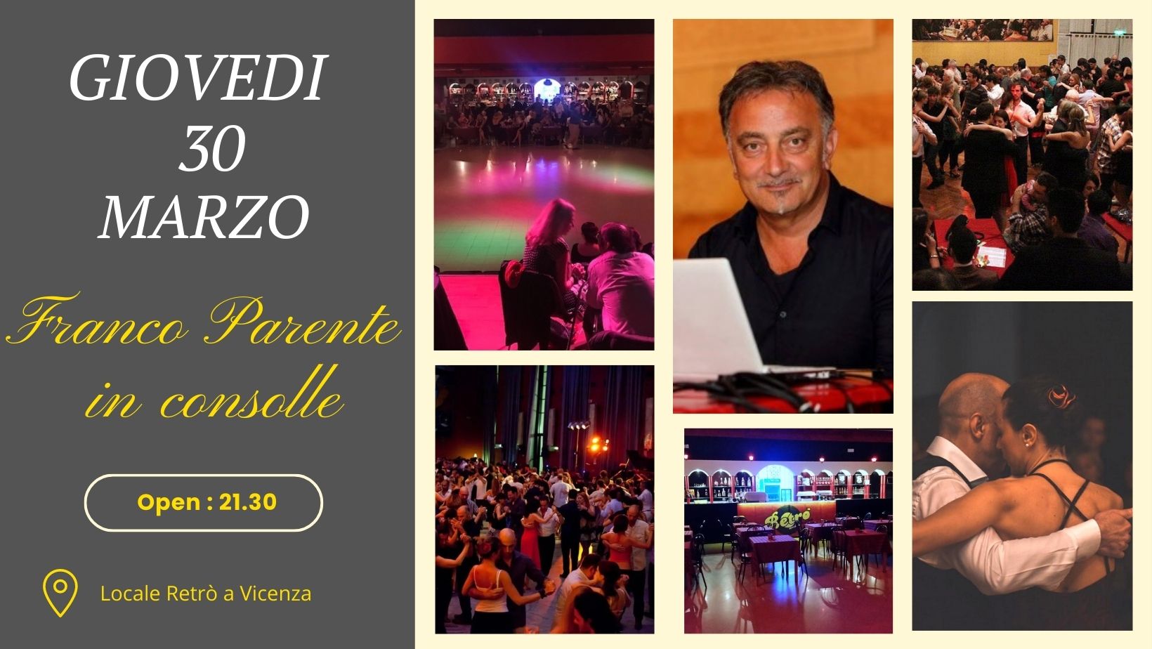 Giovedì di Milonga: in consolle Franco Parente Tdj