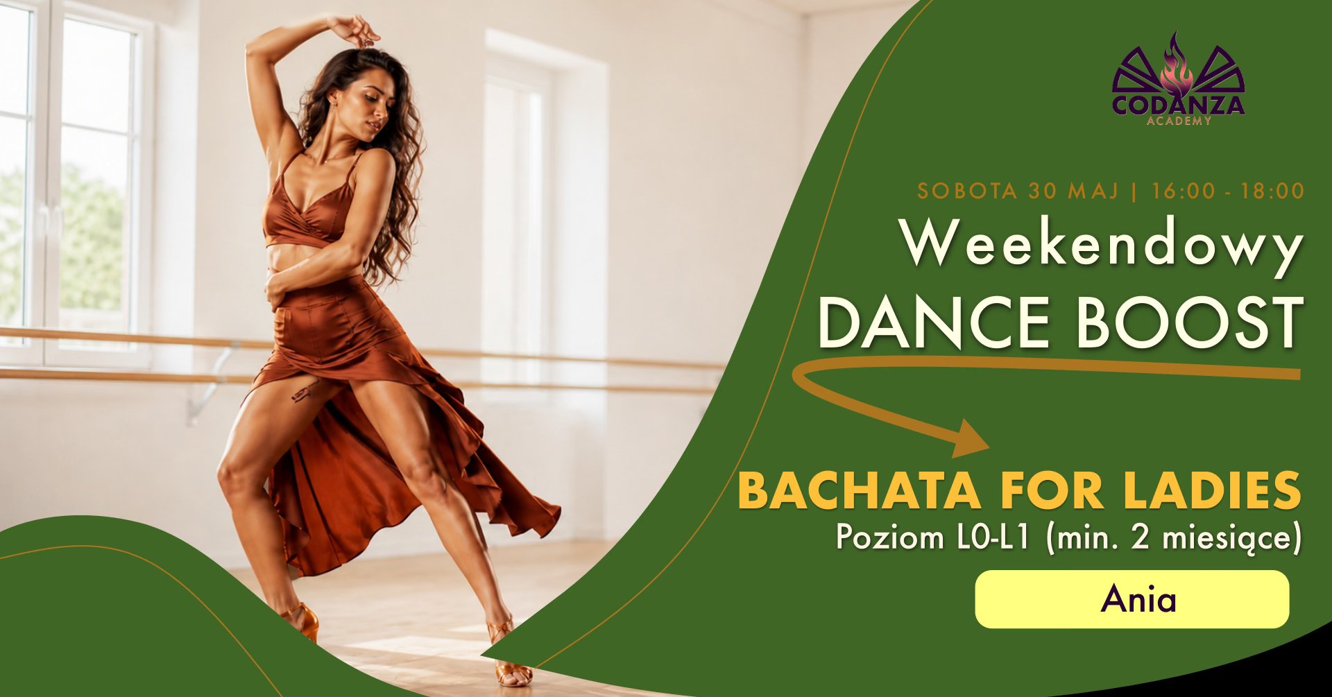 Weekendowy DANCE BOOST • Bachata for Ladies w 2h • Poziom L0-L1