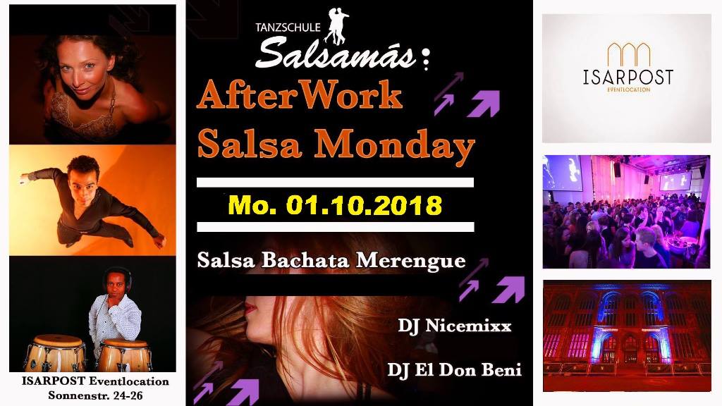 AfterWork Salsa Monday in der Isarpost mit Salsamás & Friends