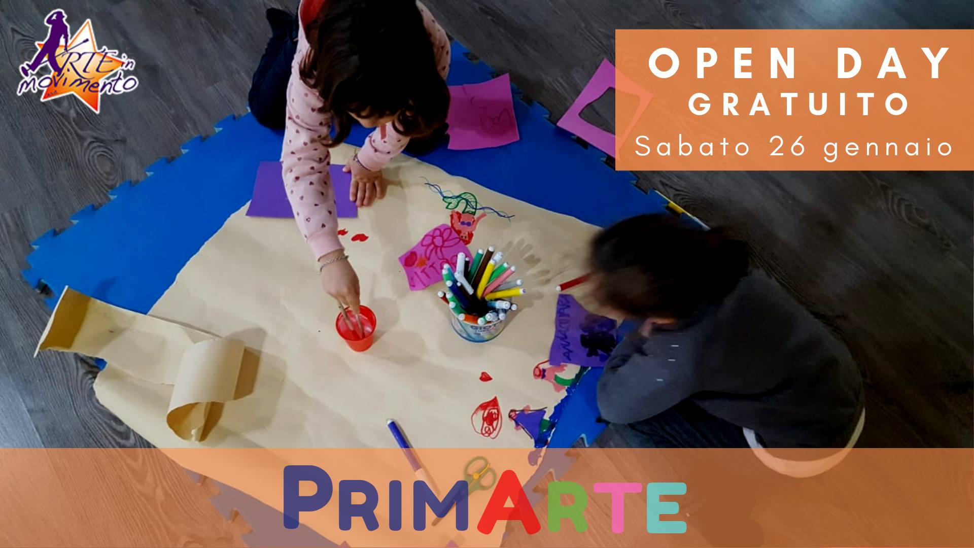 PrimArte - OPEN DAY Gratuito sabato 26 gennaio dalle 10 alle 13