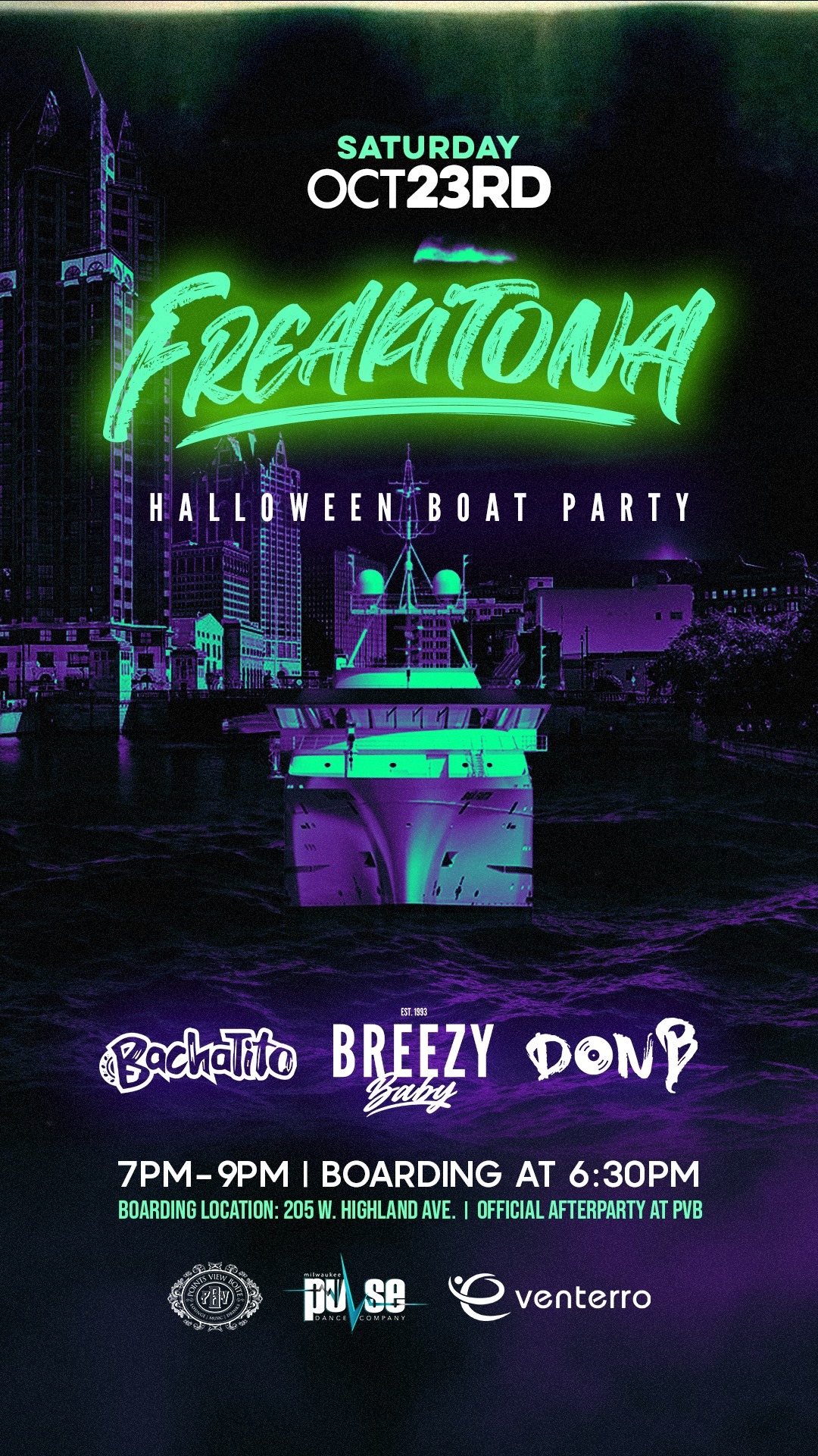 Freakitona Halloween Boat Party