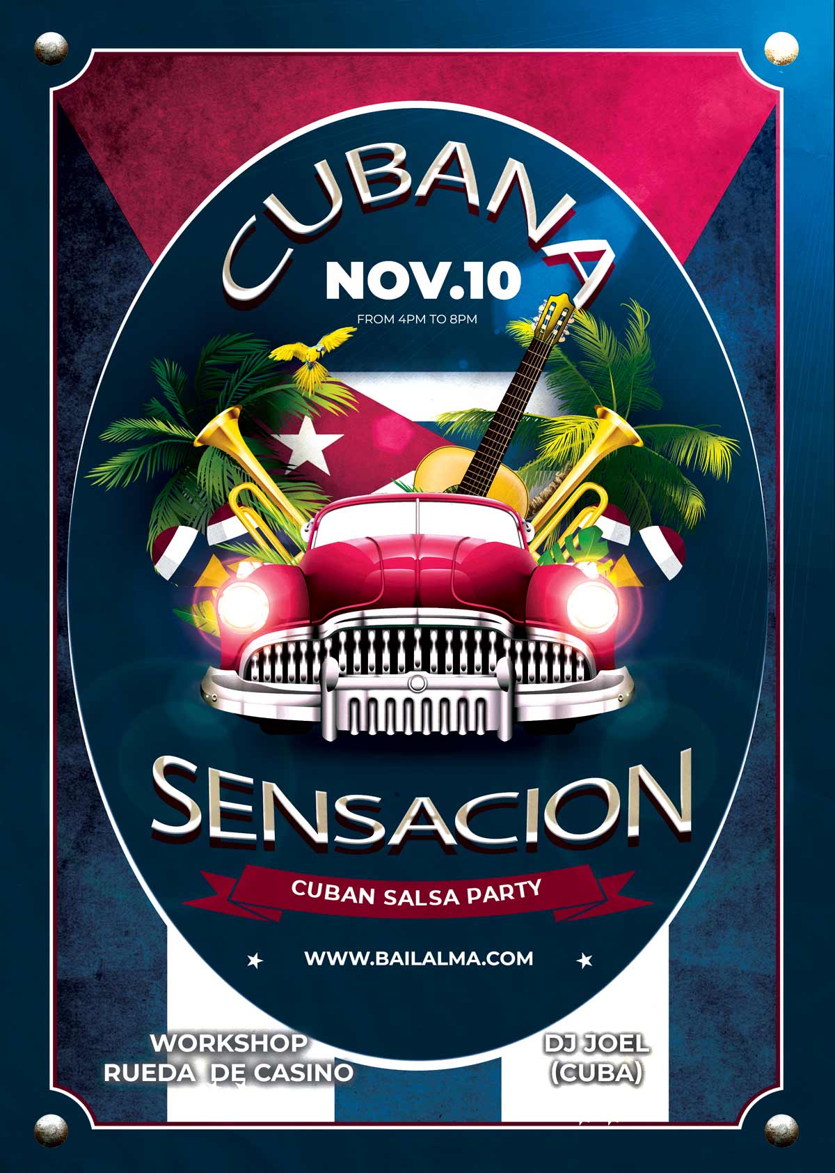 Sensacion Cubana “Cubaanse salsa matinee” 10 november, 2019