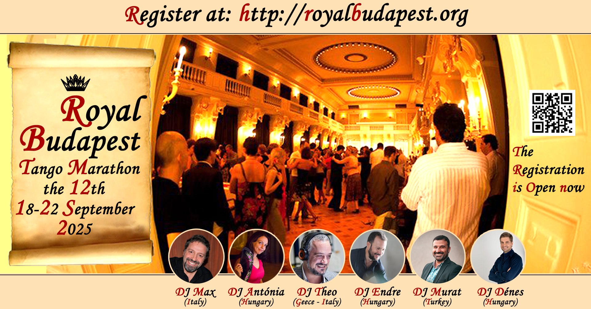 👑 12th Royal Budapest Tango Marathon 18-22 September 2025