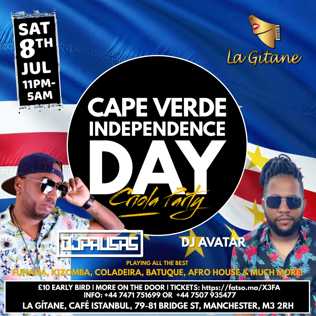 Cape Verde Independence Day Party with Dj Pausas (Portugal Cape Verde) & Dj Avatar at La Gítane