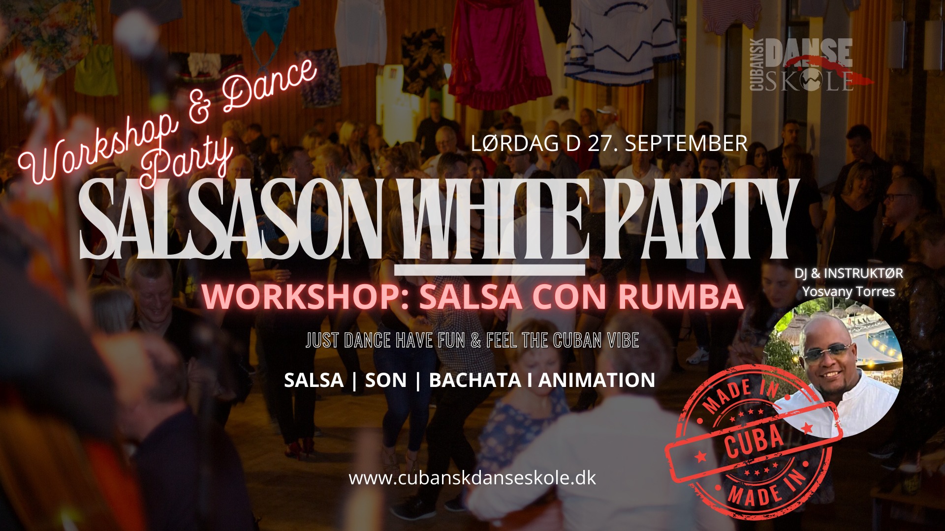 SalsaSon WHITE Party & Workshop Salsa con Rumba