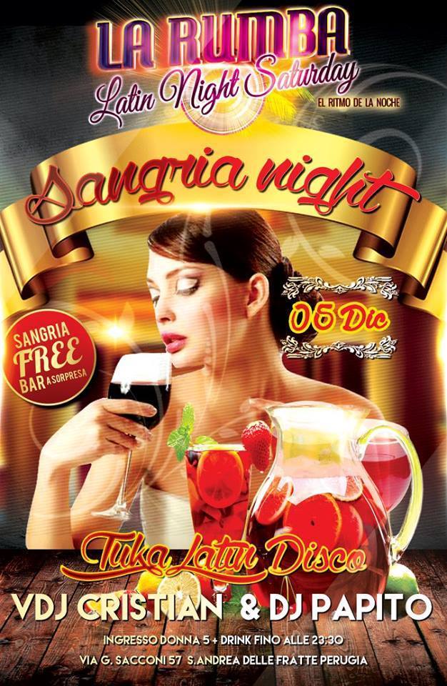 LA RUMBA LATIN NIGHT SATURDAY 5 DICEMBRE 2015