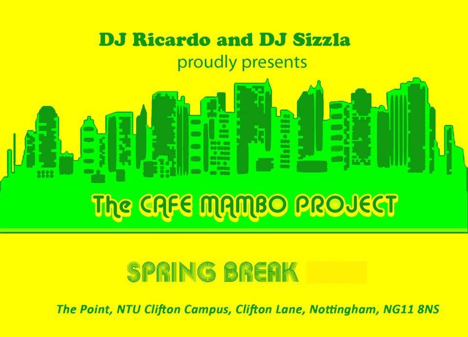 The Cafe Mambo Project " Spring Break Bonanza" Salsa and Bachata rooms.
