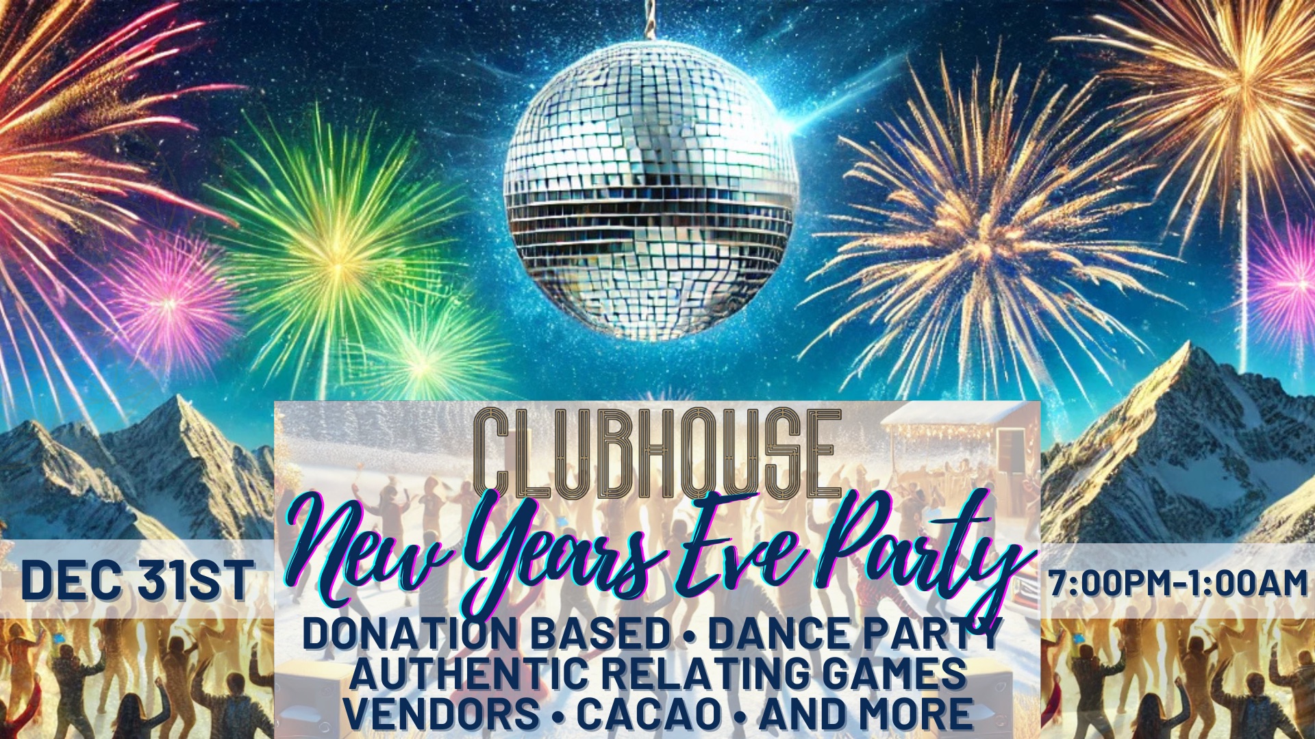 SURPRISE! POP UP NYE CELEBRATION! Donation Based Event