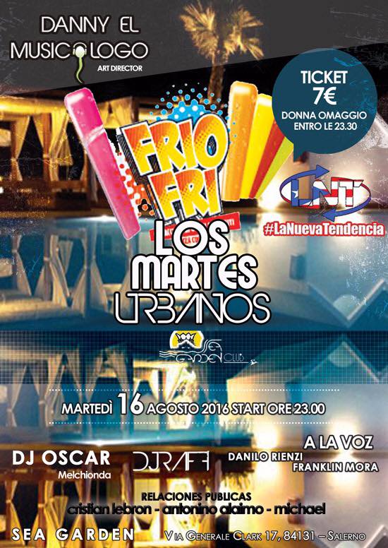 Martes Urbano Frio Fri Party