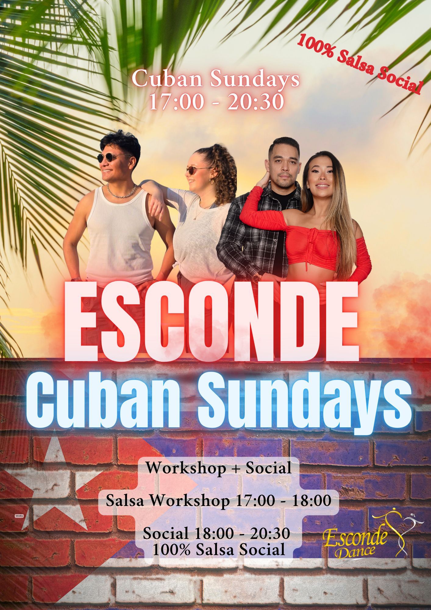Esconde Cuban Sundays 🇨🇺 - Salsa Social Dance and Workshop ✨️