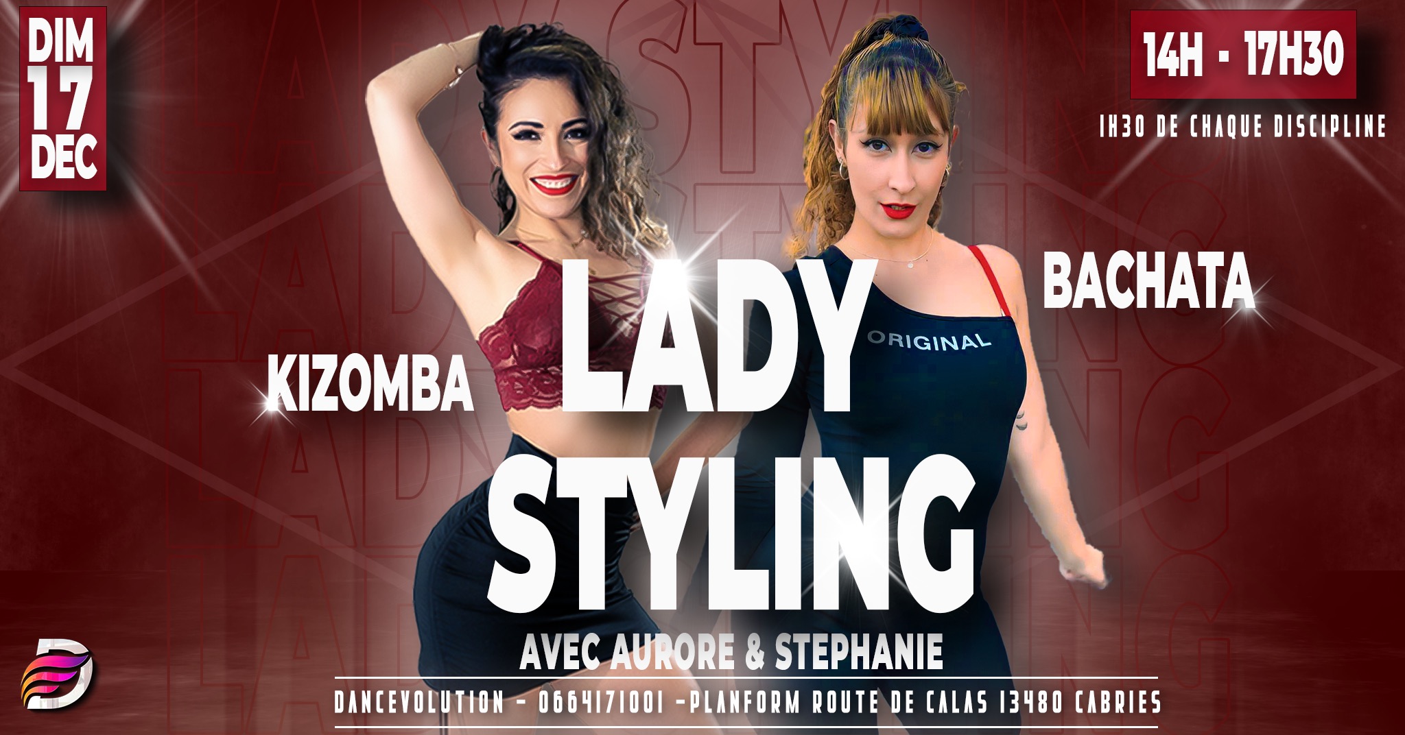 Stage de Lady Styling Kizomba & Bachata avec Aurore & Stéphanie DancEvolution