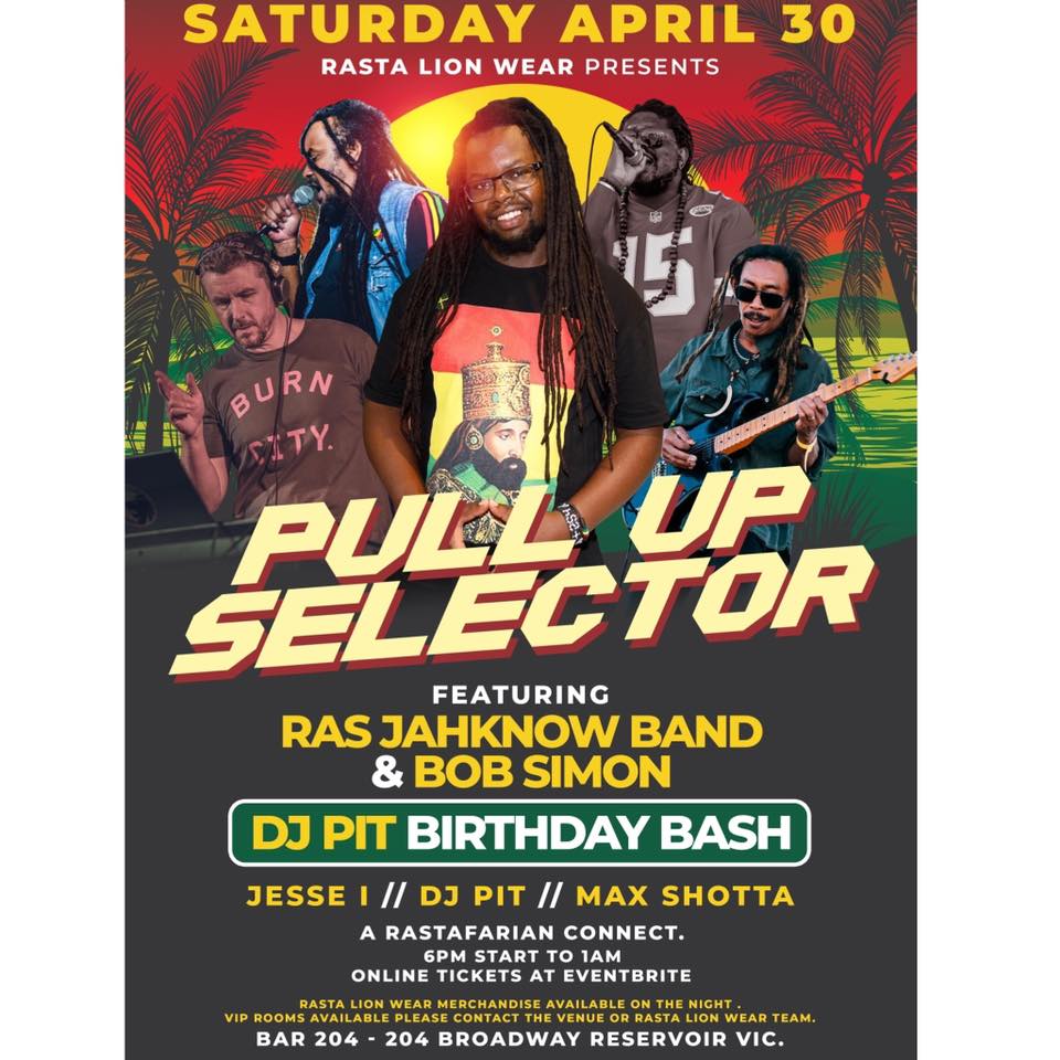 Pull up selector (Reggae Rasta party)