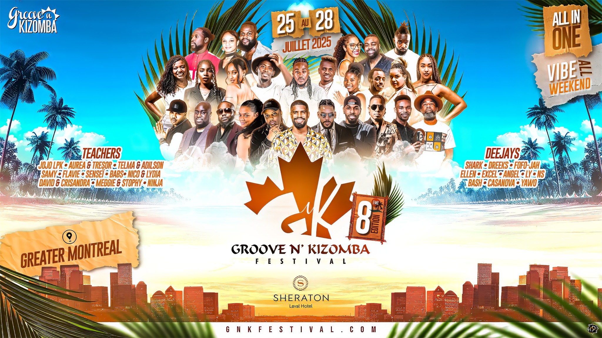 GROOVE N' KIZOMBA FESTIVAL - 8th Edition - ALL IN ONE - JULY 25th - 28th 2025
