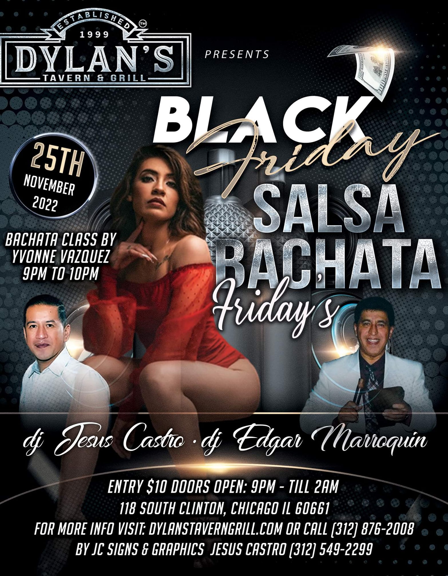 SALSA BACHATA FRIDAY'S IN THE DOWNTOWN BLACK FRIDAY