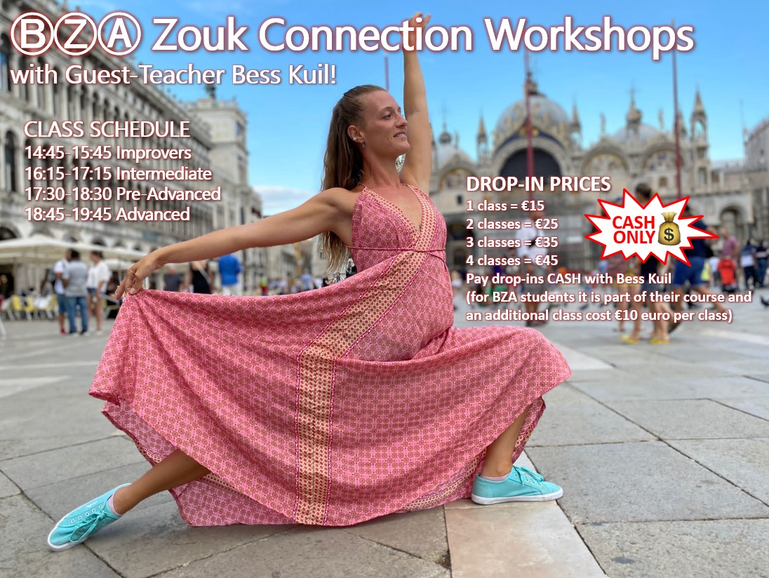 ⒷⓏⒶ Zouk Connection Workshops with Guest-Teacher Bess Kuil!