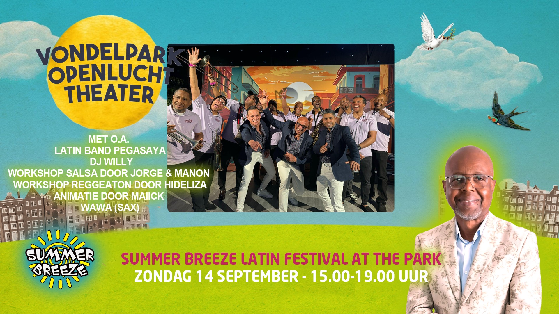 Summer Breeze presenteert live band PEGASAYA, DJ Willy & WaWa