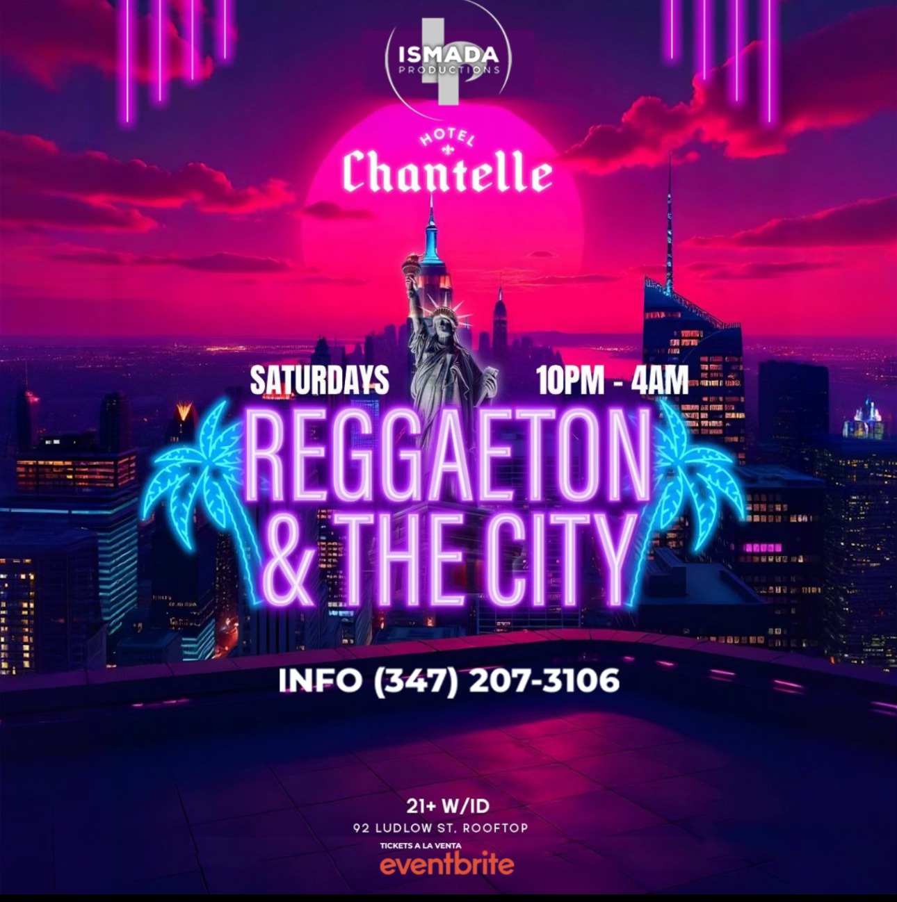 Reggaeton & The City Rooftop Party: Concord NYC Saturday Nights