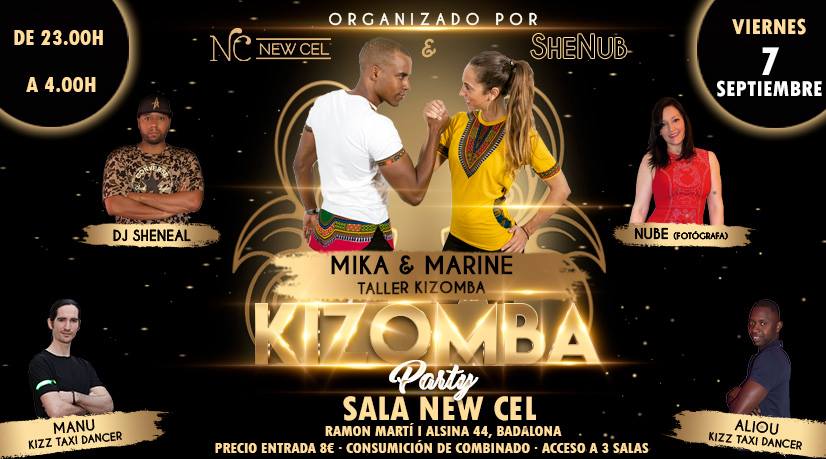 Viernes 7 de septiembre Kizomba en El New Cel